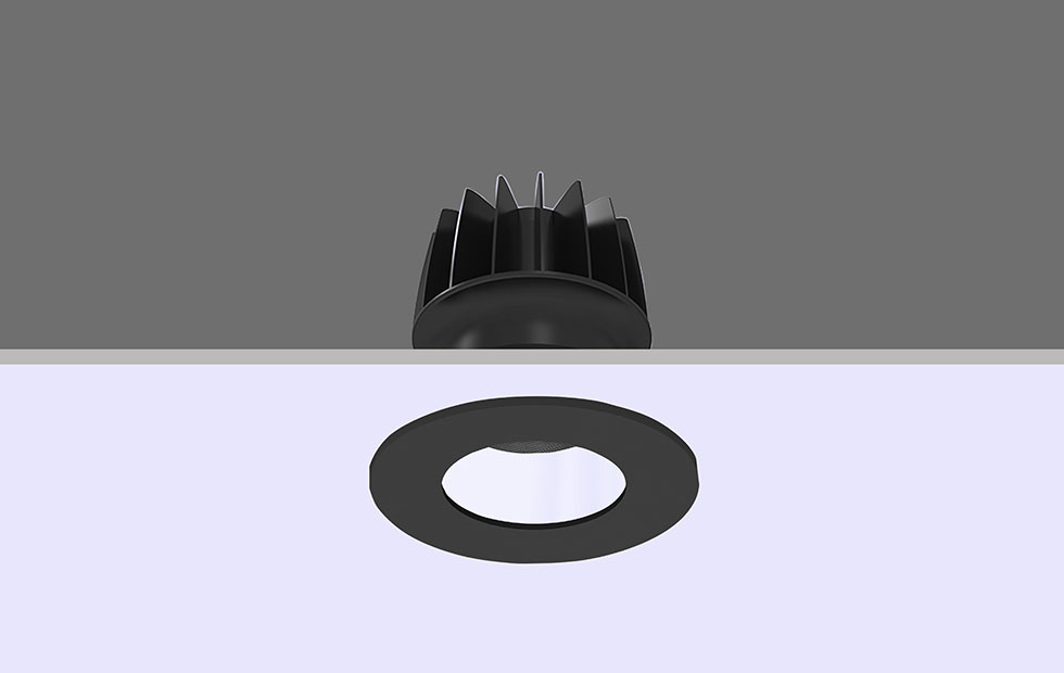ArchDL Mini - Black with White, Pendant Lighting