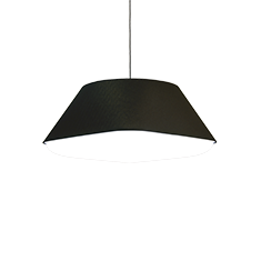 rd2Sq fabric shade in black