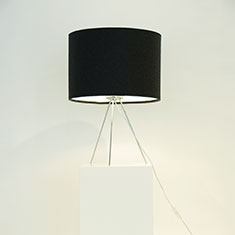 kobe black lampshade with tripod